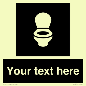 Custom information: black panel wc toilet